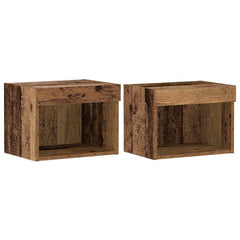 vidaXL TV Cabinet Set 2 pcs Old Wood Engineered Wood 2
