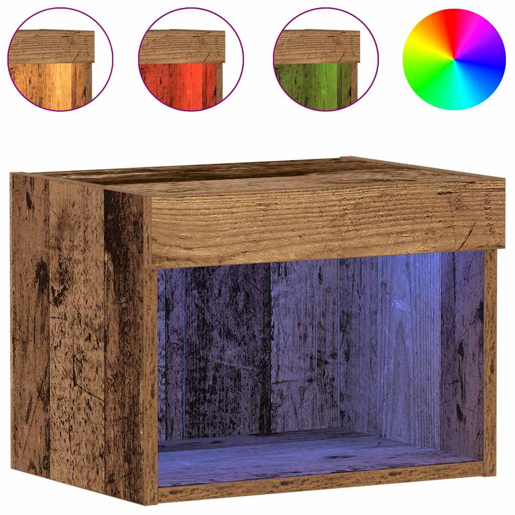 vidaXL TV Cabinet Set 2 pcs Old Wood Engineered Wood 4