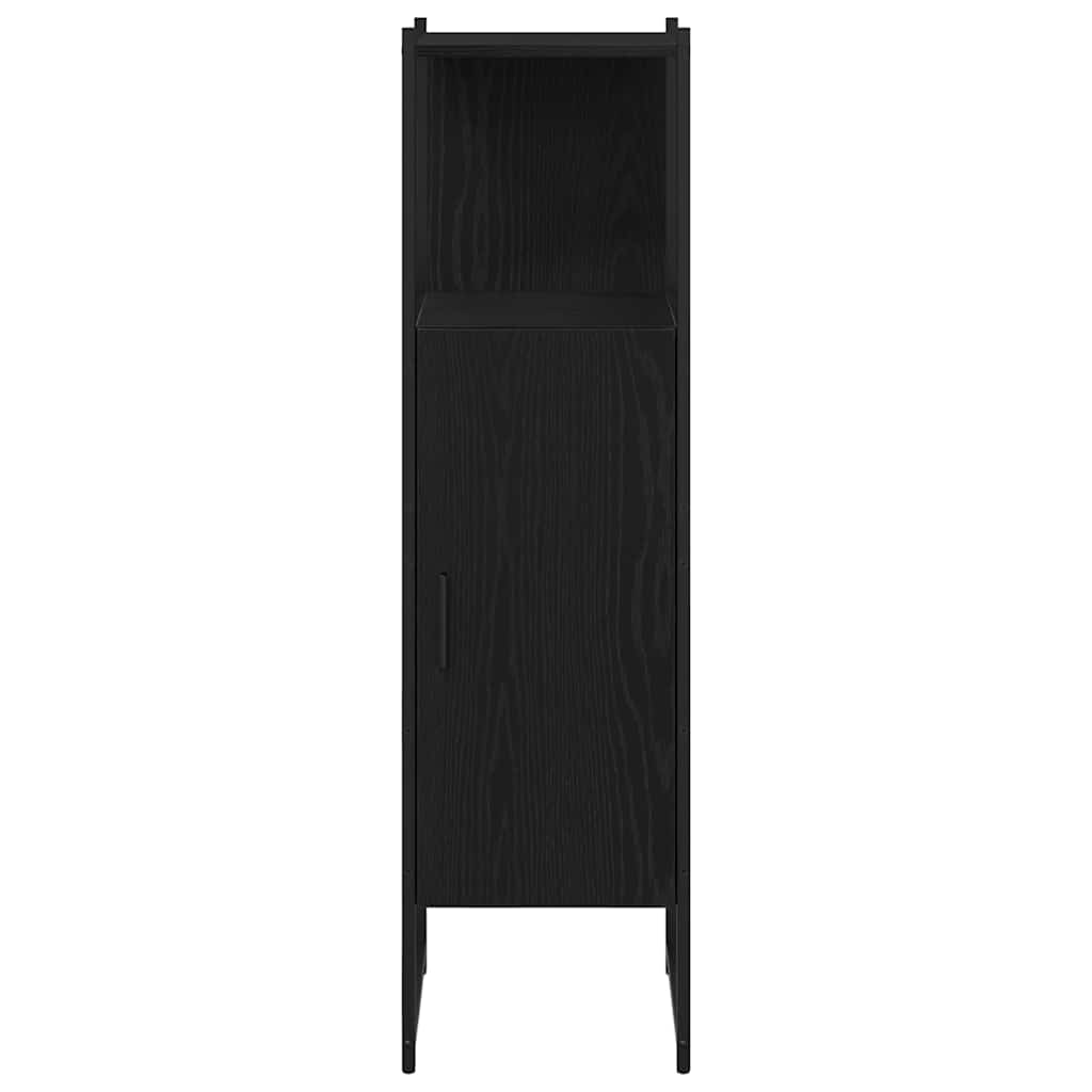 vidaXL Bathroom Furniture Set Black Oak 33 x 33 x 120.5 cm 6