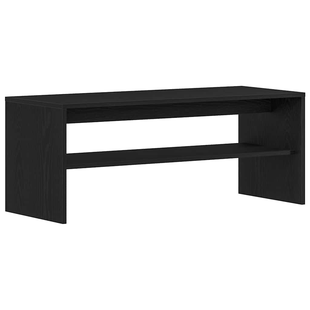 vidaXL TV Cabinet Black Oak 100x40x40 cm Engineered Wood 2