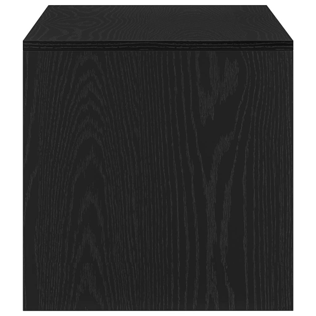 vidaXL TV Cabinet Black Oak 100x40x40 cm Engineered Wood 6