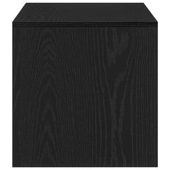 vidaXL TV Cabinet Black Oak 100x40x40 cm Engineered Wood 6