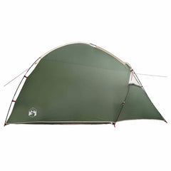 vidaXL Cabin Tent 2-Person Green Taffeta 5