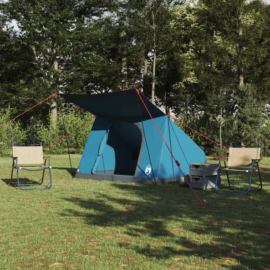 Camping Tent Taffeta Waterproof Blue 2-person