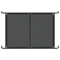 vidaXL Elevated Dog Bed Black 130x80x20 cm Textilene and Steel 6
