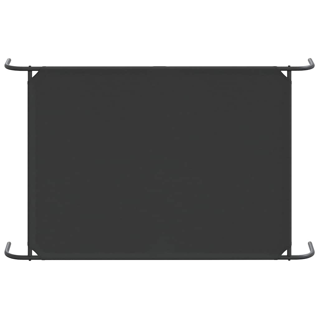 vidaXL Elevated Dog Bed Black 150x90x20 cm Oxford Fabric and Steel 6