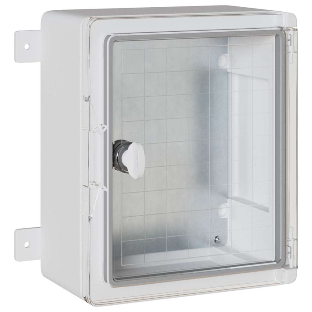vidaXL Control Cabinet Grey 32 x 13 x 30 cm ABS Plastic 2