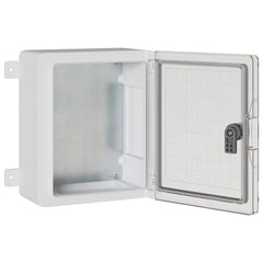vidaXL Control Cabinet Grey 32 x 13 x 30 cm ABS Plastic 4