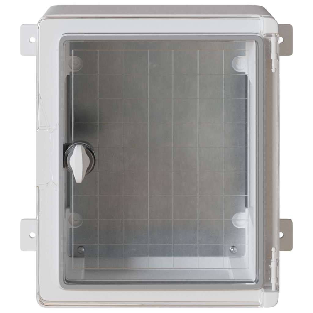 vidaXL Control Cabinet Grey 32 x 13 x 30 cm ABS Plastic 5
