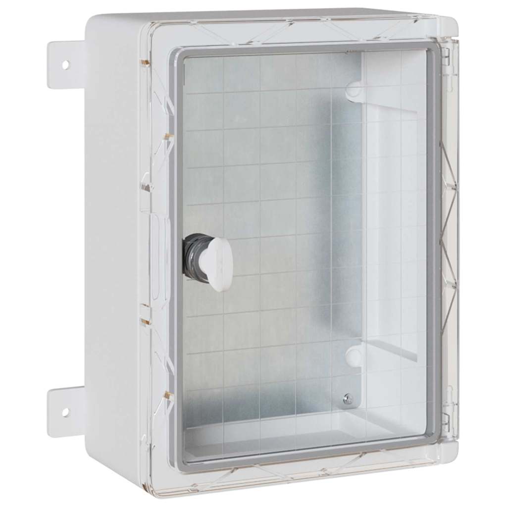 vidaXL Control Cabinet Grey 32 x 15 x 35 cm ABS Plastic 2