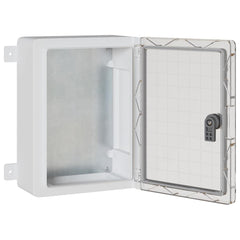 vidaXL Control Cabinet Grey 32 x 15 x 35 cm ABS Plastic 4