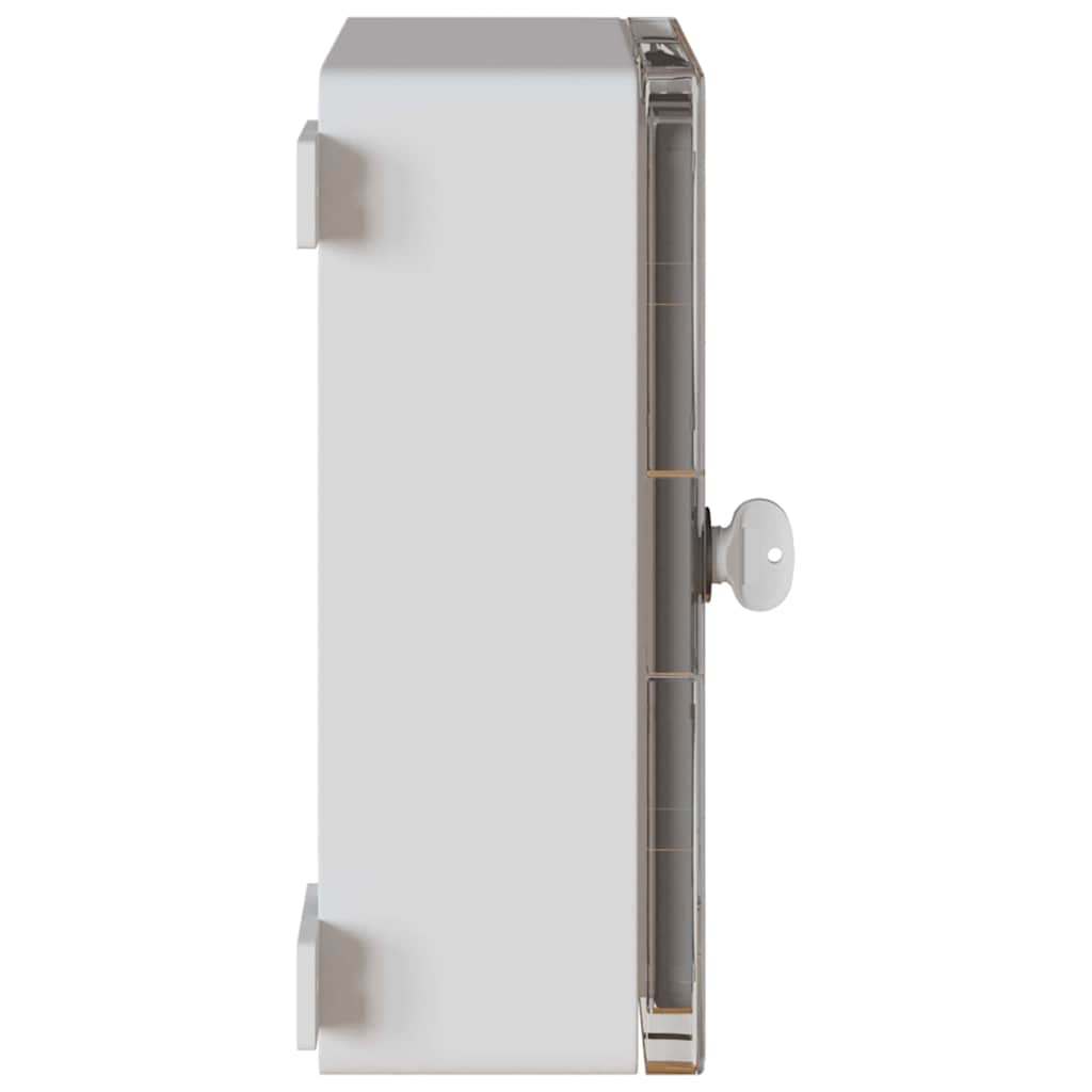 vidaXL Control Cabinet Grey 32 x 15 x 35 cm ABS Plastic 6