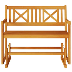 vidaXL Garden Glider Bench Natural 110 x 59 x 97 cm Solid Acacia Wood 4