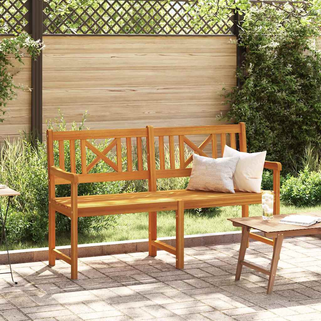 vidaXL Outdoor Bench Natural 150 x 56 x 90 cm Solid Acacia Wood 1
