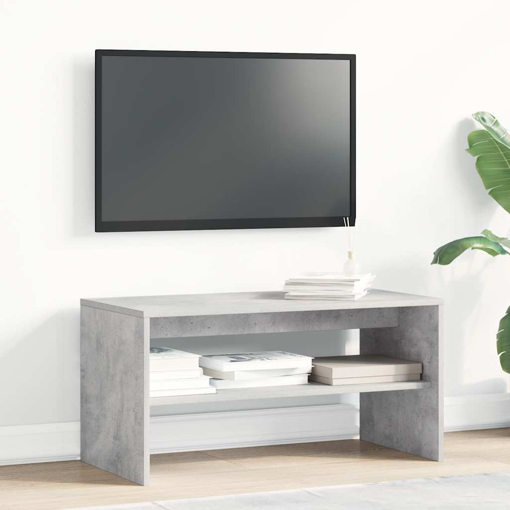 vidaXL TV Cabinet Concrete Grey 80x40x40 cm Engineered Wood 3