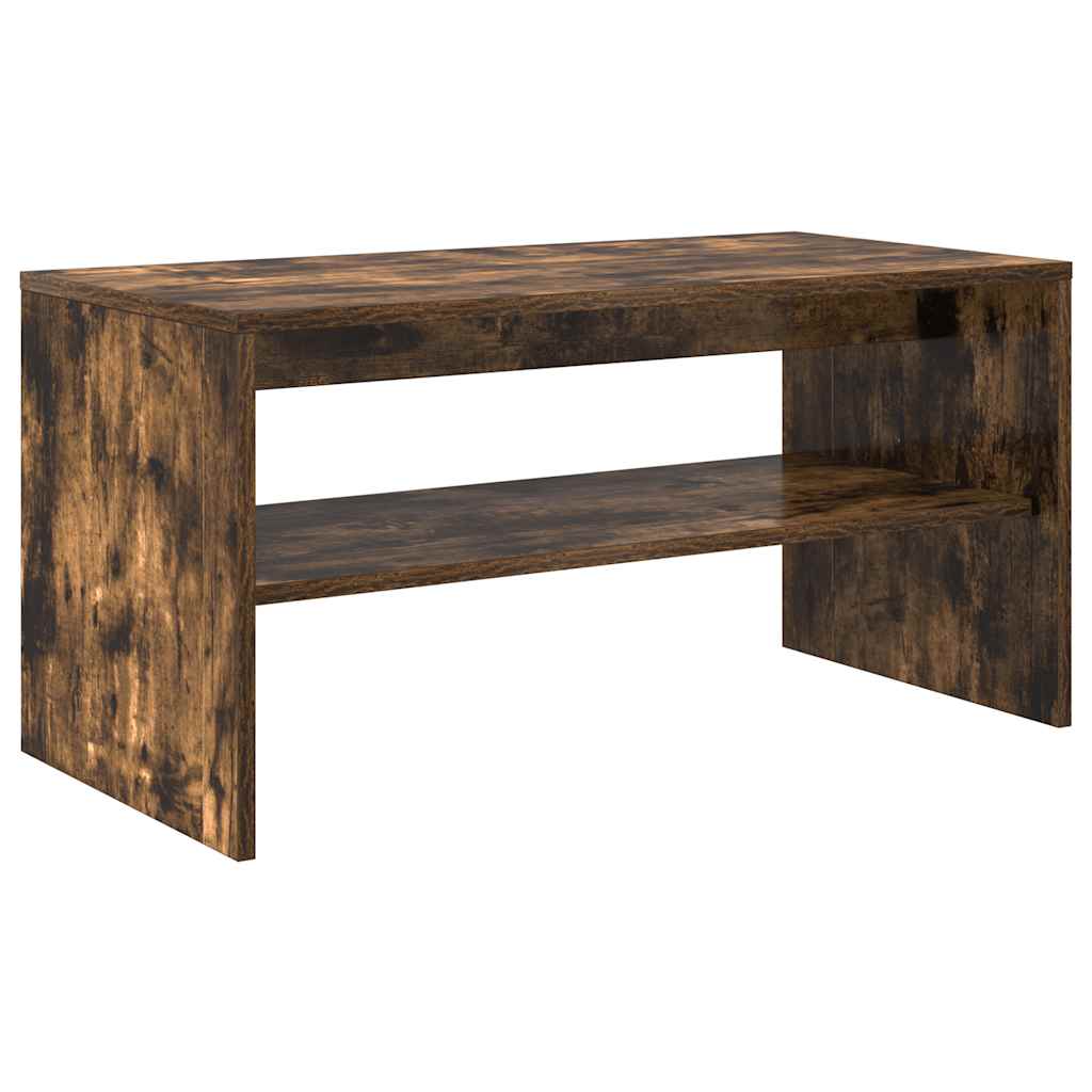 vidaXL TV Cabinet Smoked Oak 80x40x40 cm Engineered Wood 2