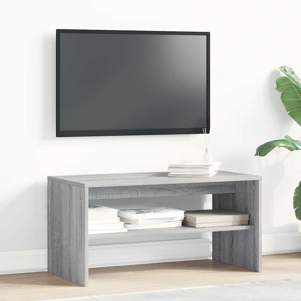 vidaXL TV Cabinet Grey Sonoma 80x40x40 cm Engineered Wood 3