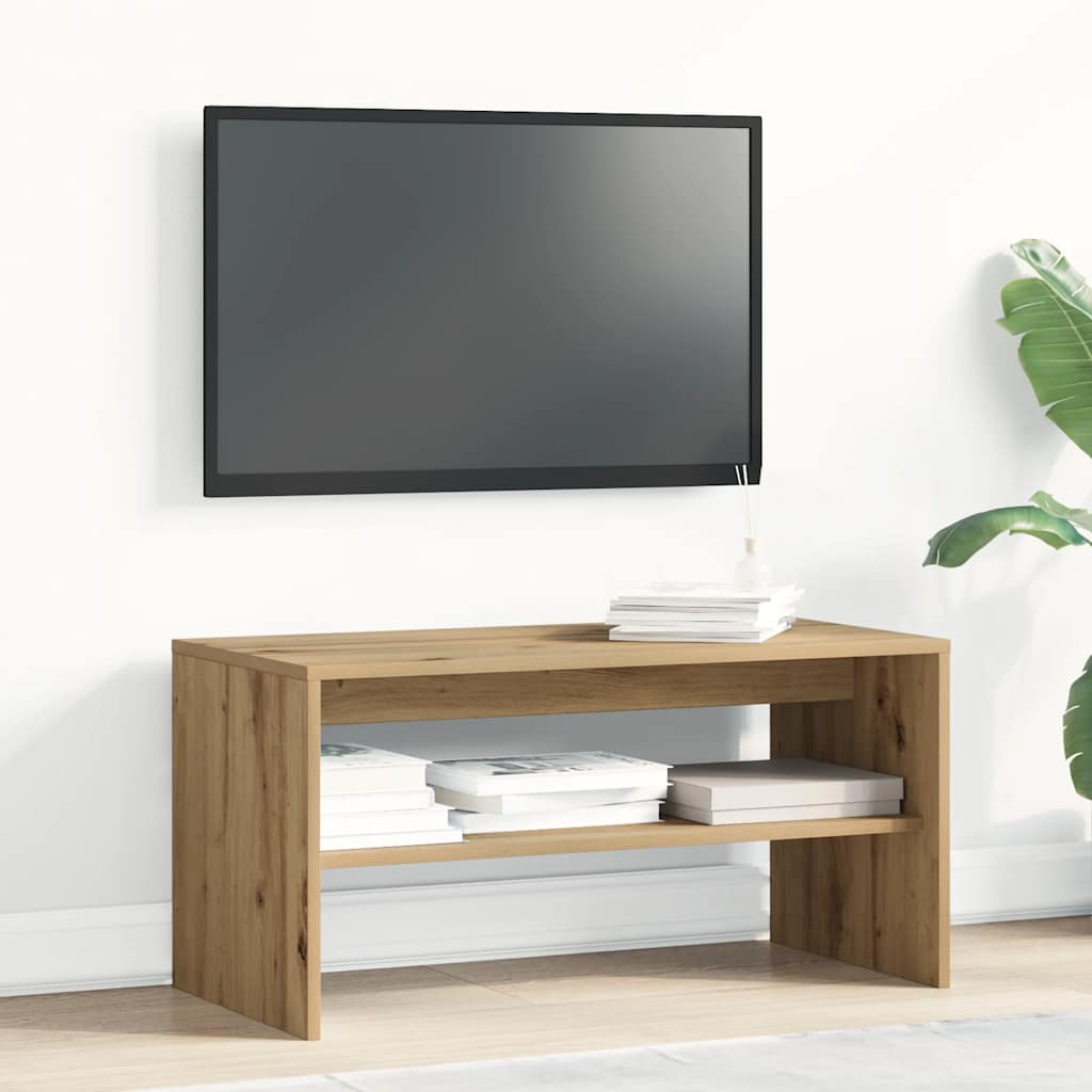 vidaXL TV Cabinet Artisan Oak 80x40x40 cm Engineered Wood 3