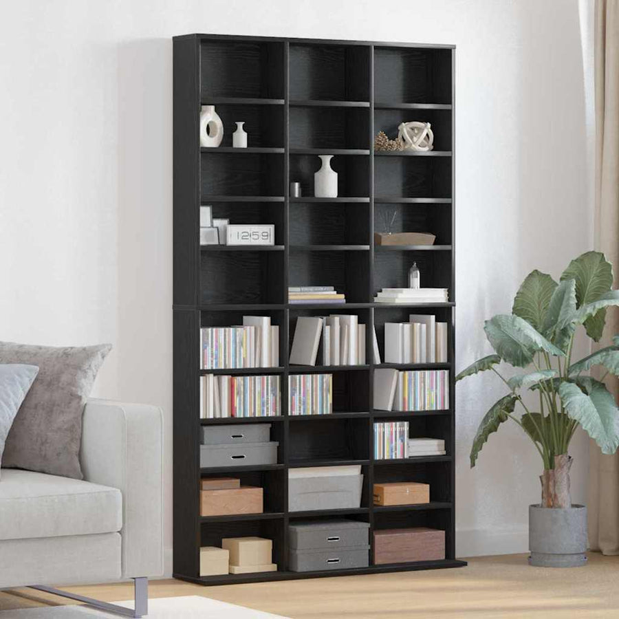 CD Cabinet Black Oak Engineered Wood