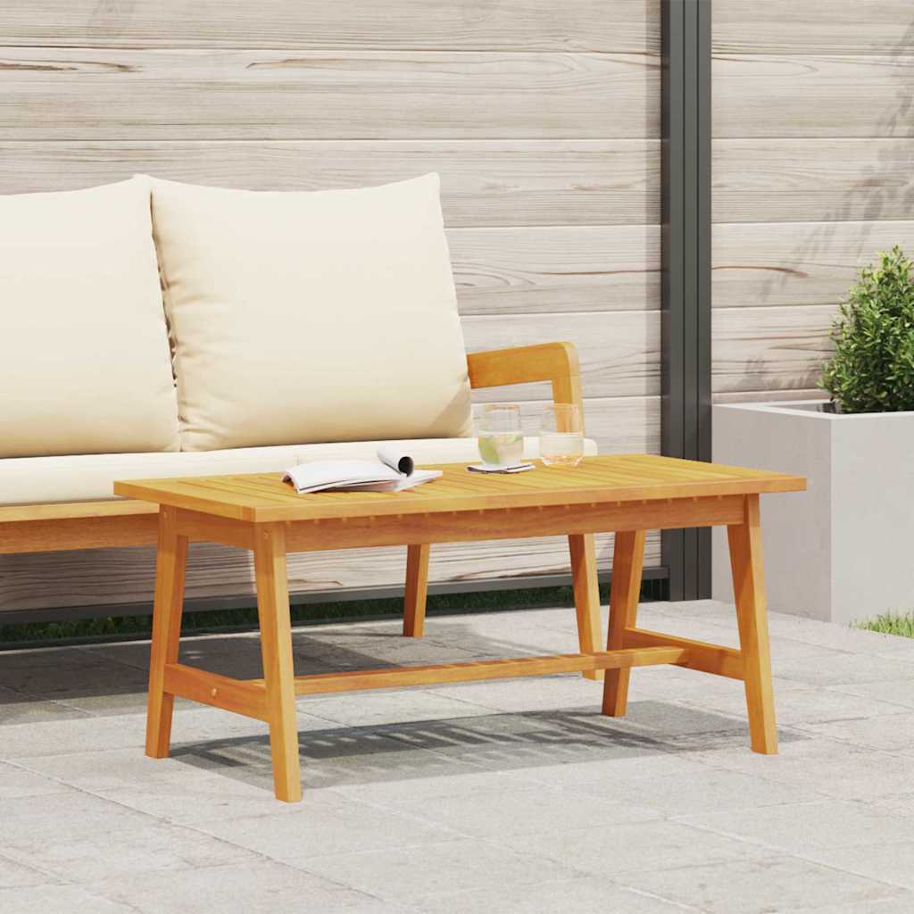 vidaXL Coffee Table Oil Natural Solid Acacia Wood 1