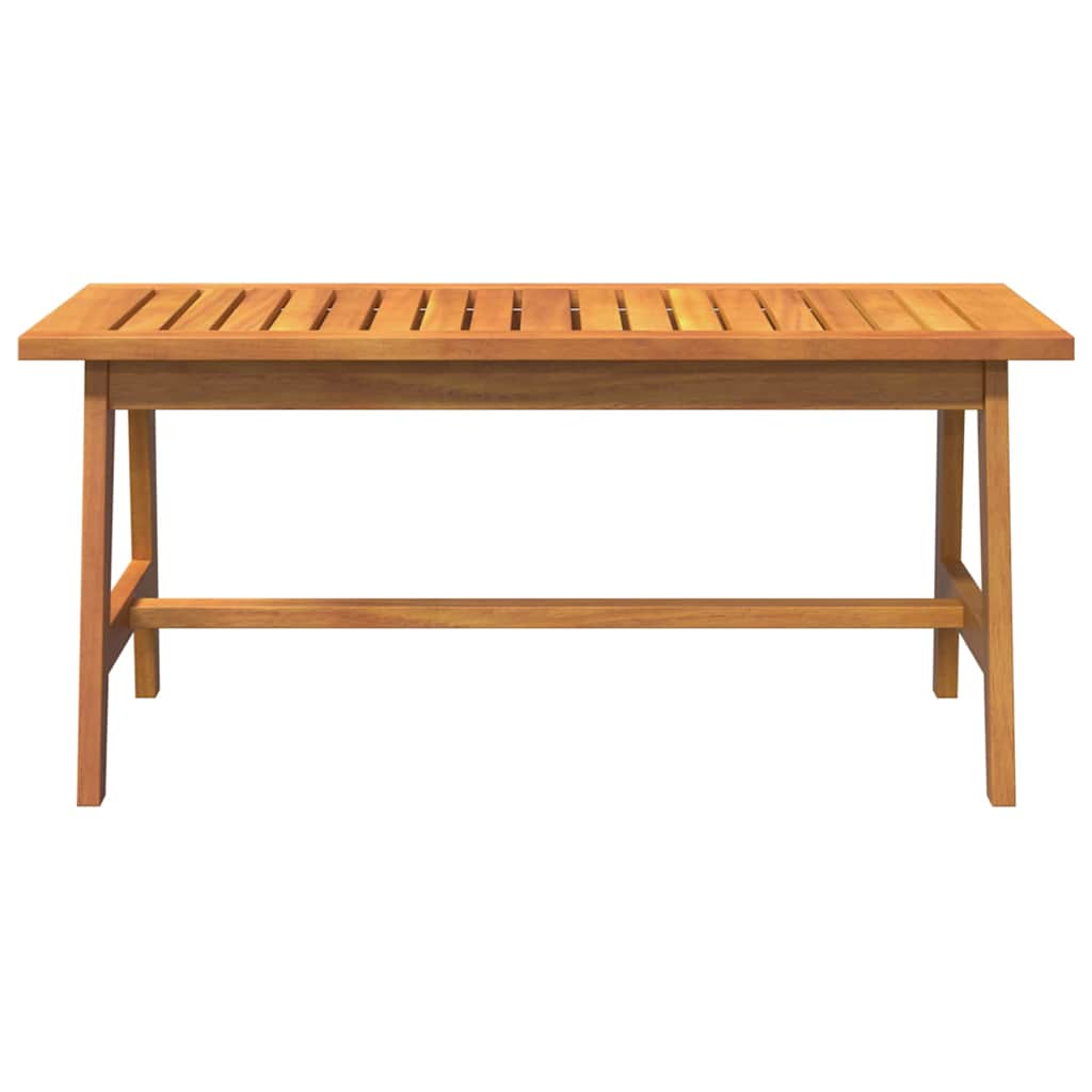 vidaXL Coffee Table Oil Natural Solid Acacia Wood 6