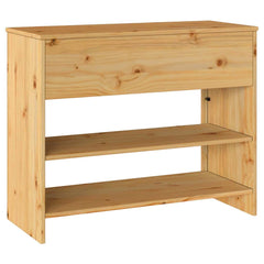 Console Table Drammen 89.5 x 37 x 73 cm Solid Pine Wood Oak