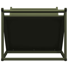 vidaXL Firewood Rack Olive Green 70x43x34.5 cm Cold-rolled steel 6