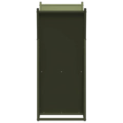 vidaXL Firewood Rack Olive Green 69.5x35x81 cm Cold-rolled steel 6