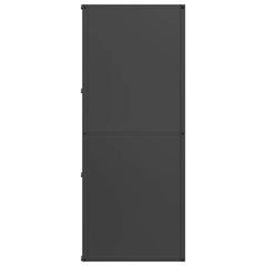 vidaXL Firewood Rack Black 40x30x75 cm Cold-rolled steel 6