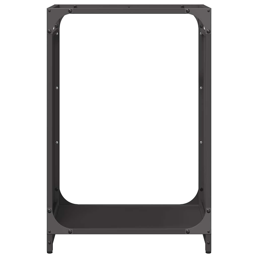 vidaXL Firewood Rack Black 44x28x65 cm Cold-rolled steel 5