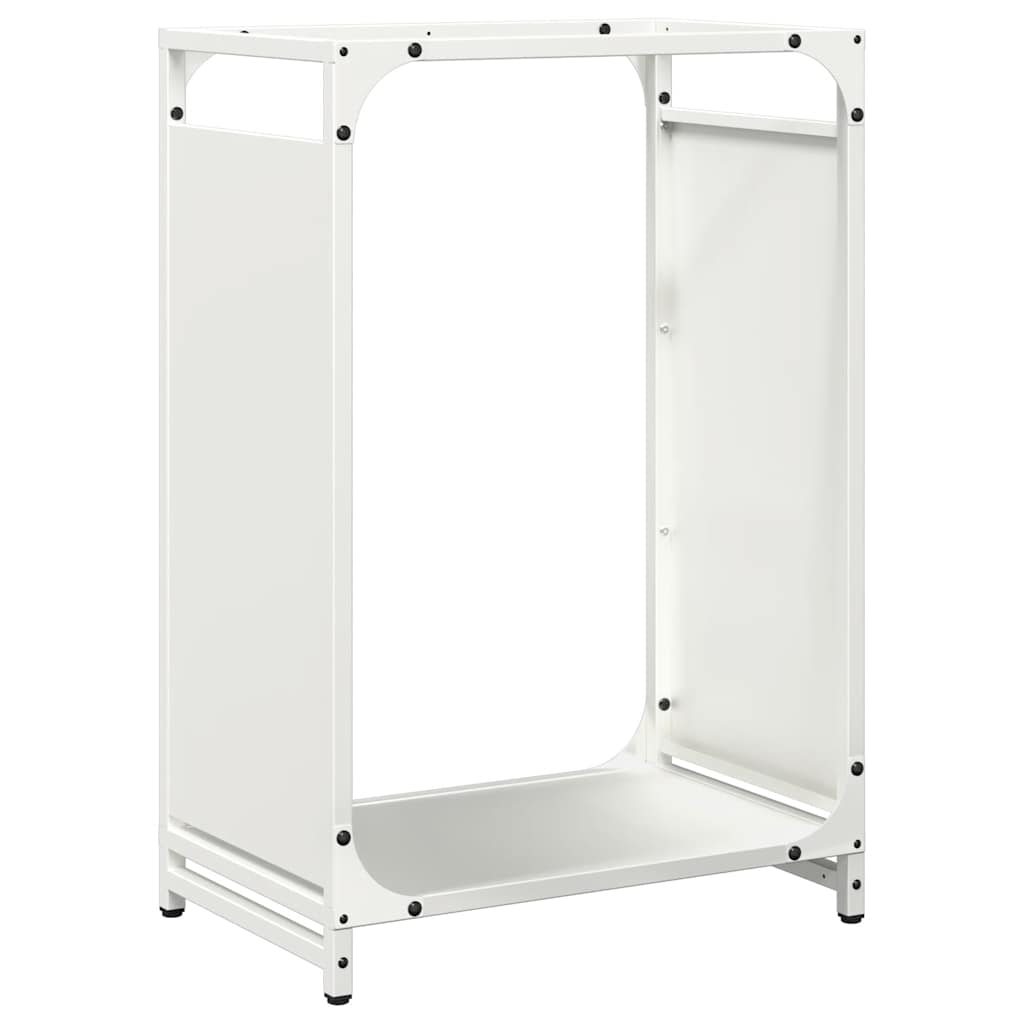 vidaXL Firewood Rack White 44x28x65 cm Cold-rolled steel 2