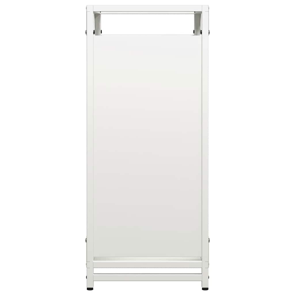 vidaXL Firewood Rack White 44x28x65 cm Cold-rolled steel 6