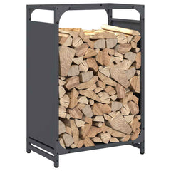 vidaXL Firewood Rack Anthracite 44x28x65 cm Cold-rolled steel 4