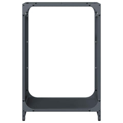 vidaXL Firewood Rack Anthracite 44x28x65 cm Cold-rolled steel 5