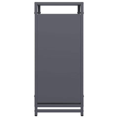 vidaXL Firewood Rack Anthracite 44x28x65 cm Cold-rolled steel 6