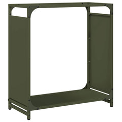 vidaXL Firewood Rack Olive Green 60x28x65 cm Cold-rolled steel 2