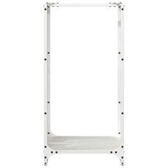 vidaXL Firewood Rack White 40x30x80 cm Cold-rolled steel 5