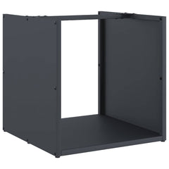 vidaXL Firewood Rack Anthracite 40x40x40 cm Cold-rolled steel 2