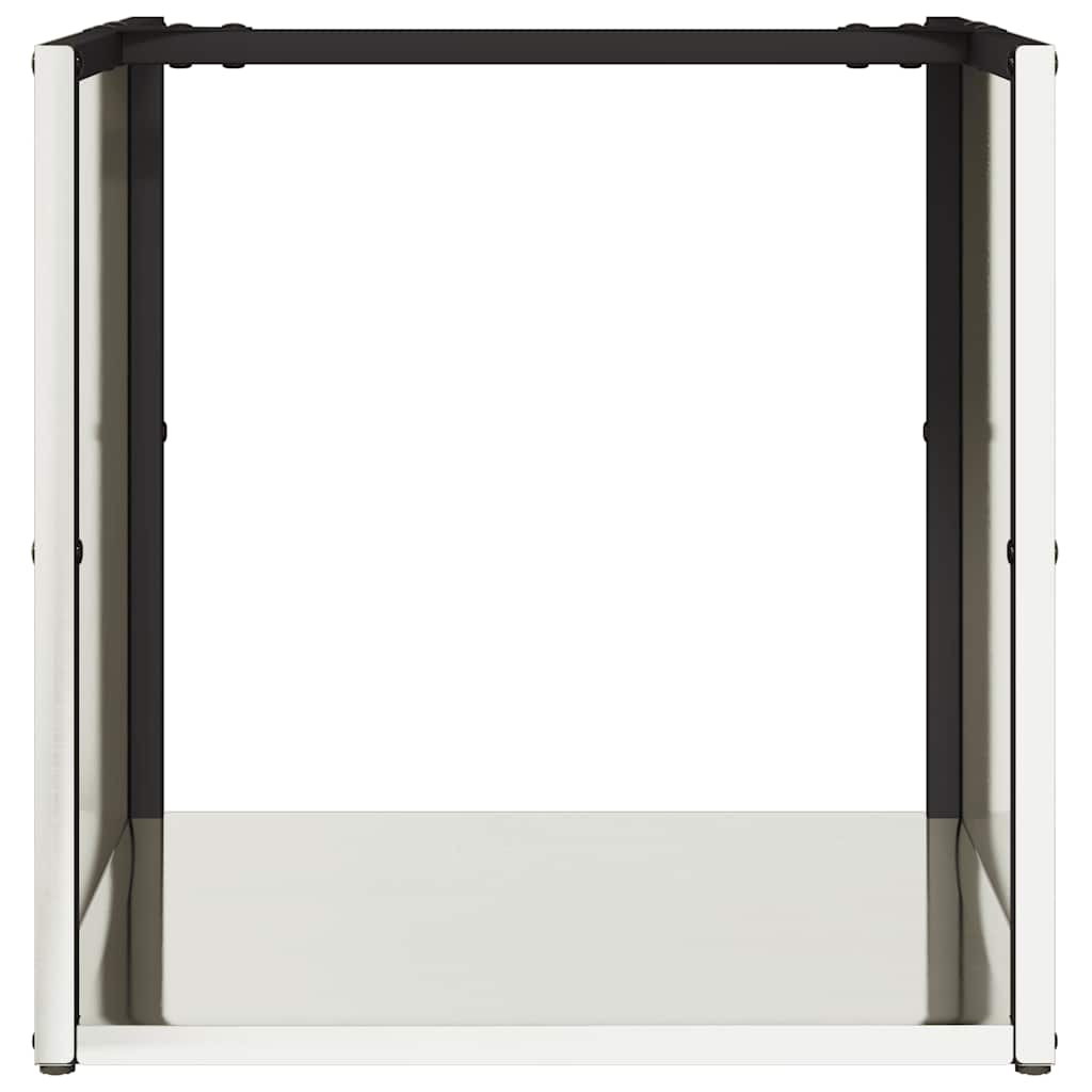 vidaXL Firewood Rack 40x40x40 cm Stainless Steel 5