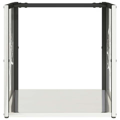vidaXL Firewood Rack 40x40x40 cm Stainless Steel 5