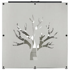 vidaXL Firewood Rack 40x40x40 cm Stainless Steel 6