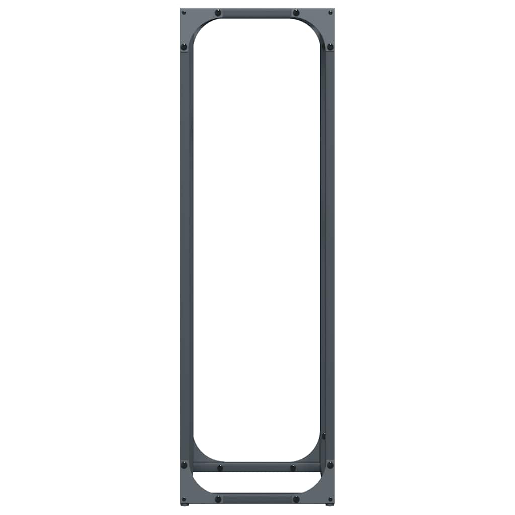 vidaXL Firewood Rack Anthracite 25x25x80 cm Cold-rolled steel 6