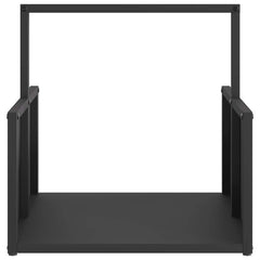 vidaXL Firewood Rack Black 40x40x40 cm Cold-rolled steel 4