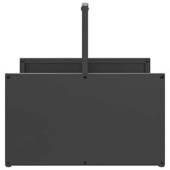 vidaXL Firewood Rack Black 40x40x40 cm Cold-rolled steel 5