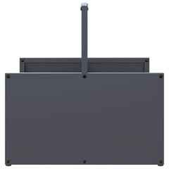 vidaXL Firewood Rack Anthracite 40x40x40 cm Cold-rolled steel 6