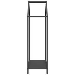 vidaXL Firewood Rack Black 40x25x90 cm Cold-rolled steel 6