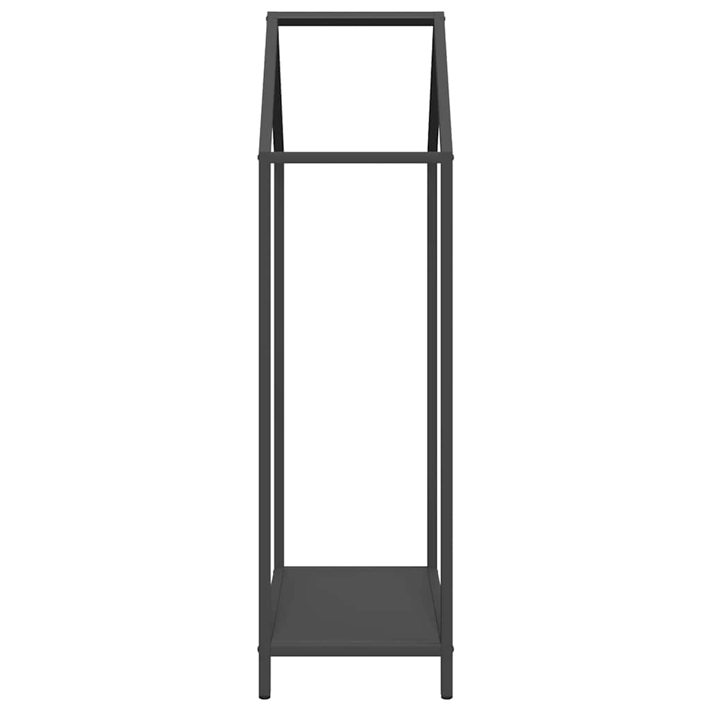 vidaXL Firewood Rack Black 40x25x90 cm Cold-rolled steel 6