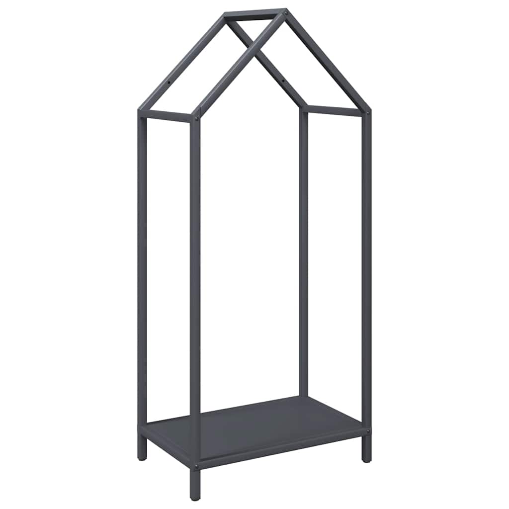 vidaXL Firewood Rack Anthracite 40x25x90 cm Cold-rolled steel 2