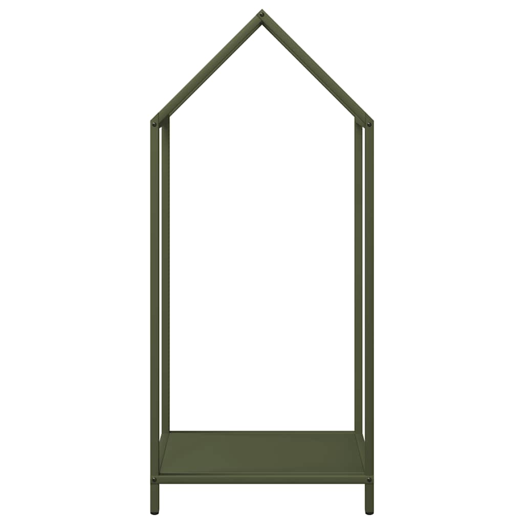 vidaXL Firewood Rack Olive Green 40x25x90 cm Cold-rolled steel 5