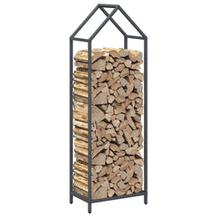 vidaXL Firewood Rack Anthracite 40x25x120 cm Cold-rolled steel 4